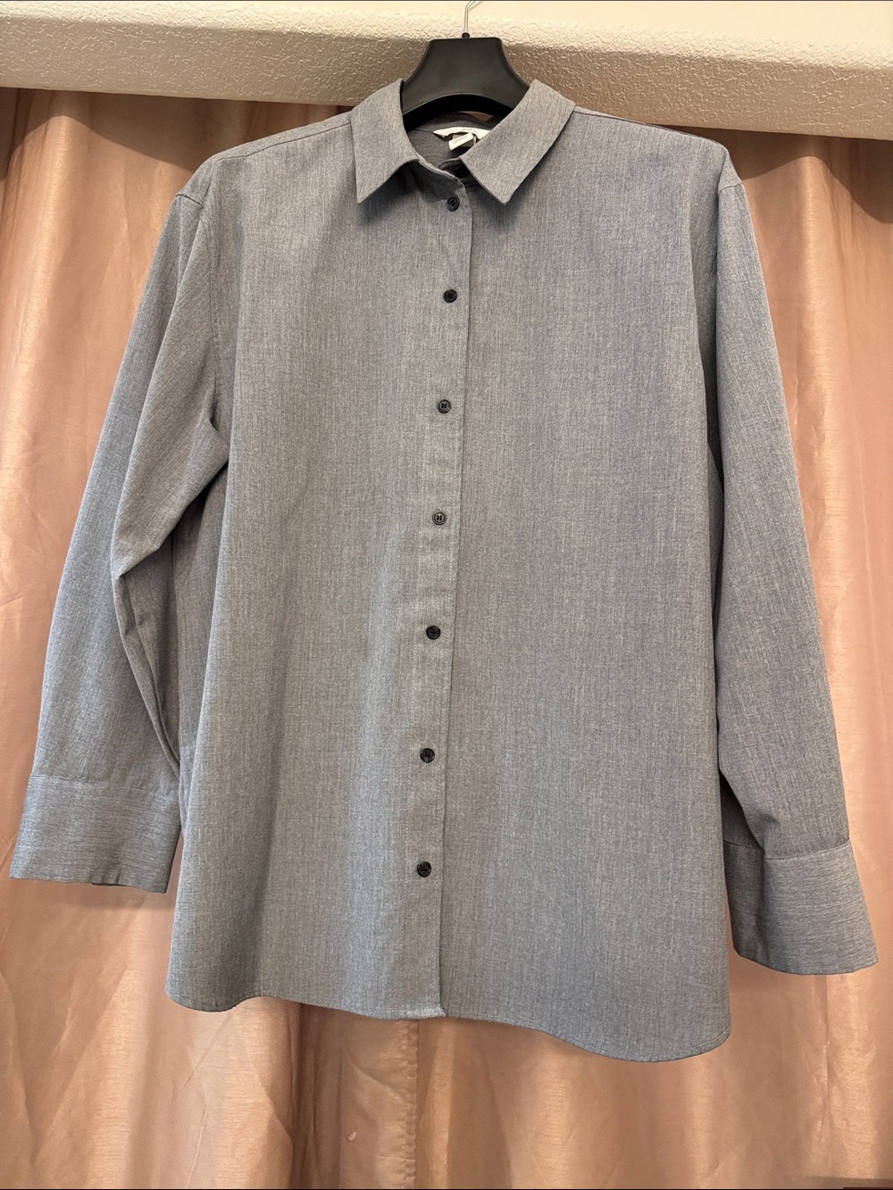 H&M Light Gray Button-Down Shirt